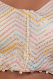 Off White Color Cotton Sitara work Blouse