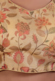 Yellow Color Organza Printed Blouse