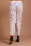 Set Of 2: White & Green Cotton Printed Kurta & Pant Set