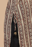 Baagh Printed Straight Cotton Kurta with Side Tie-Ups