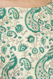 Botanical Green Kota Doriya Saree & Unstitched Blouse
