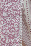 Lavender Floral Printed Cotton Straight Kurta