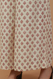 Off-White Block Printed Cotton Palazzo Pants