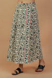 The Botanical Meadow Floral Printed Tie Up Wrap Skirt