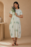 The Meadow Muse Pleated Midi Dress