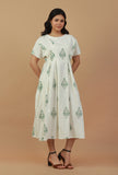 The Meadow Muse Pleated Midi Dress