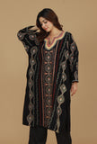 Black Kashmiri Embroidered Phiran- Free Size
