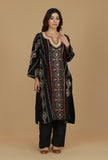 Black Kashmiri Embroidered Phiran- Free Size