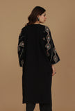 Black Kashmiri Embroidered Phiran- Free Size