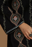 Midnight Kashmiri Embroidered Free Size Phiran- Free Size