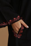Elegant Black Kashmiri Aari Embroidered Phiran- Free Size