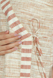 Beige Cotton Khadi Wrap Kurta