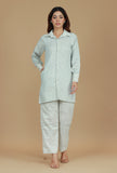 Light Grey Cotton Khadi Kurta