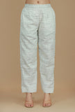 Light Grey Cotton Khadi Pants