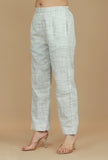 Light Grey Cotton Khadi Pants