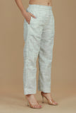 Light Grey Cotton Khadi Pants