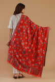 Kashmiri Red Chinar Kani Woollen Shawl