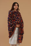 Kashmiri Navy Blue Kani Woollen Shawl