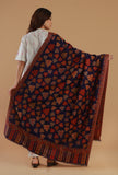Kashmiri Navy Blue Kani Woollen Shawl