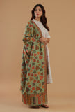 Green Kashmiri Chinar Kani Woollen Shawl