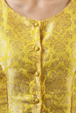 Set of 2: Mustard Brocade Kurta & Pant Set