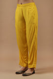 Mustard Shantoon Straight Fit Pant