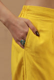 Mustard Shantoon Straight Fit Pant