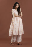 Hand Block Printed Cotton Anarkali Style Kurta