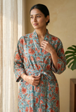 Celestial Garden Handblock Printed Kimono