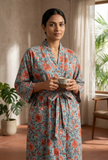 Celestial Garden Handblock Printed Kimono
