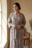Celestial Garden Handblock Printed Kimono