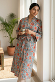 Celestial Garden Handblock Printed Kimono