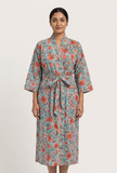 Celestial Garden Handblock Printed Kimono