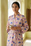 Lavender Bloom Printed Kimono
