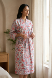 Aangan Floral Handcrafted Kimono