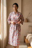 Aangan Floral Handcrafted Kimono