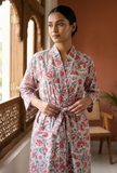 Aangan Floral Handcrafted Kimono
