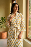Boho Marigold Printed Kimono