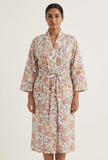 Ivory Petals Botanical Wrap Kimono