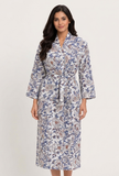 Timeless Indigo Print Cotton Kimono