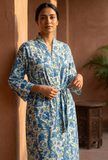 Wildflower Blue Handcrafted Kimono