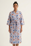 Classic Botanical Print Kimono