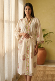 Olive Rose Botanical Kimono
