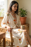 Sunlit Marigold Botanical Handcrafted Kimono