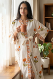 Sunlit Marigold Botanical Handcrafted Kimono