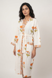 Sunlit Marigold Botanical Handcrafted Kimono