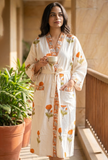 Sunlit Marigold Botanical Handcrafted Kimono