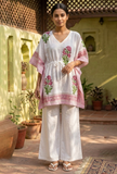 Floral Printed Kaftan Dress
