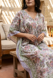 Whispering Garden Floral Kaftan Dress