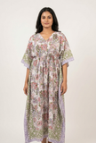 Whispering Garden Floral Kaftan Dress